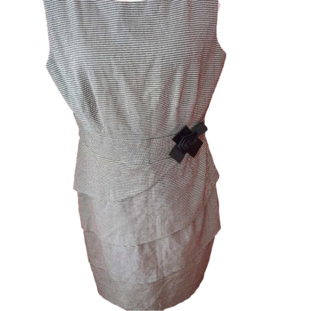 Connected Apparel Houndstooth Dress 12